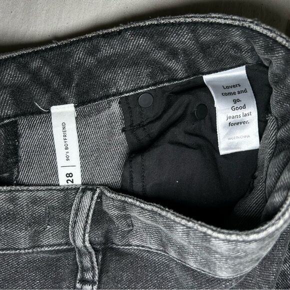 Pacsun 90’s boyfriend high rise distressed 100% cotton jeans women’s size 28 - Picture 7 of 8